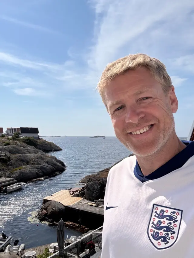 A man with a sea view