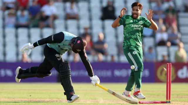 Jason Roy is run out