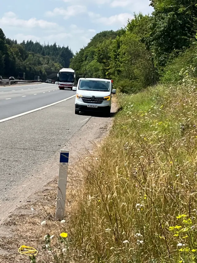 Broken down car