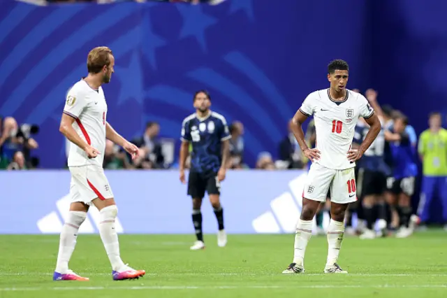 Jude Bellingham of England looks dejected