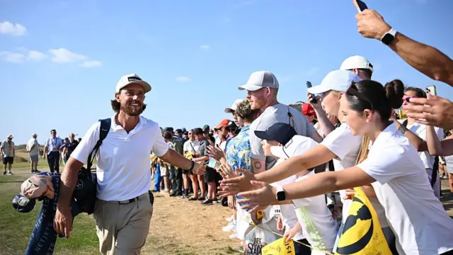 Tommy Fleetwood and fans