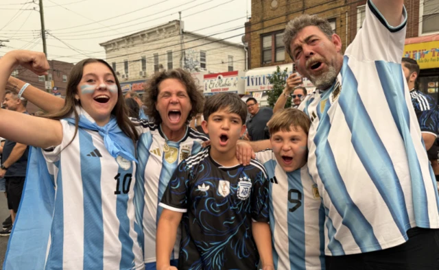 Argentina fans in New York
