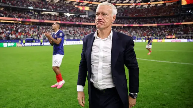 Didier Deschamps looks dejected