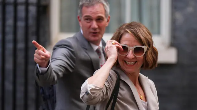 Business and Trade Secretary Peter Kyle and Science, Innovation and Technology Secretary Liz Kendall leaving Downing Street, London, after attending the final Cabinet meeting with Sir Keir Starmer as Prime Minister. Picture date: Wednesday July 15, 2026