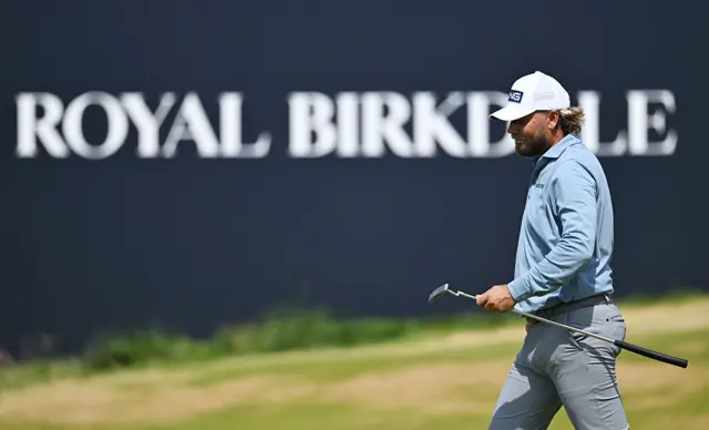 Dan Brown during the first round of the 2026 Open