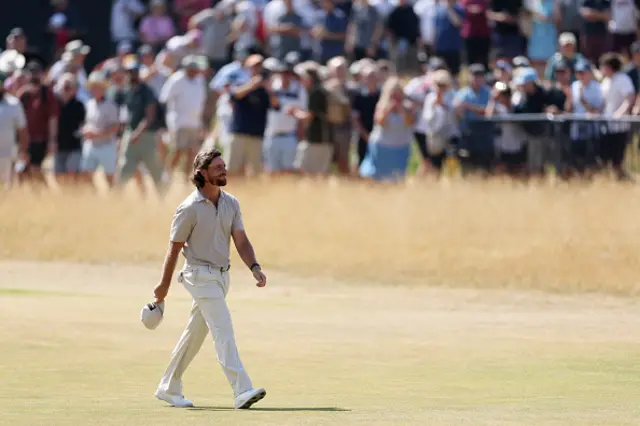 Tommy Fleetwood of England smiles