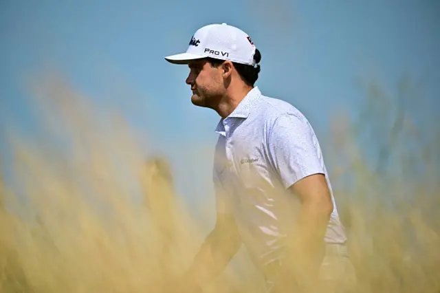 US golfer Jackson Suber walks on