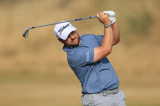 Jordan Smith during his first round at the 2026 Open