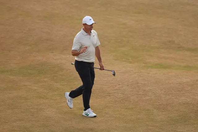 Rory McIlroy of Northern Ireland walks