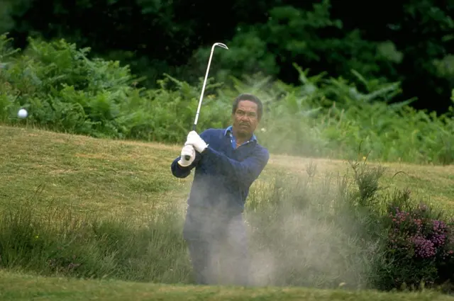 Garfield Sobers playing golf