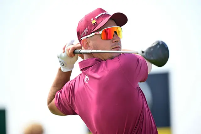 Lucas Herbert during his historic round at the Open