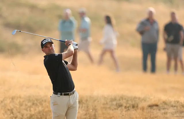 Corey Conners of Canada plays his second shot