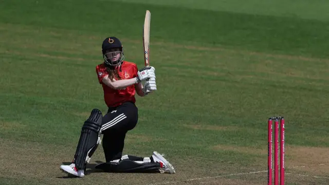 Sarah Bryce pulls to the boundary