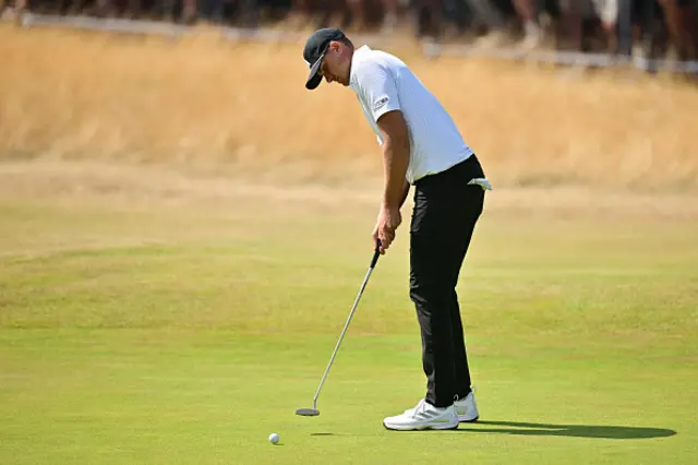 Sweden's Ludvig Aberg putts