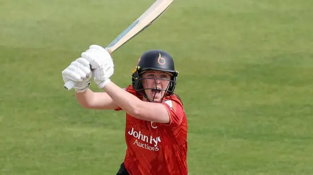 Grace Ballinger batting for The Blaze