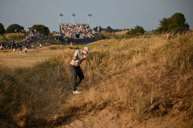 Matt Fitzpatrick struggles during round one of the 2026 Open