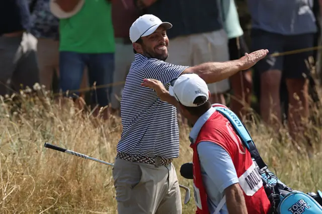 Francesco Molinari during round two of the 2026 Open