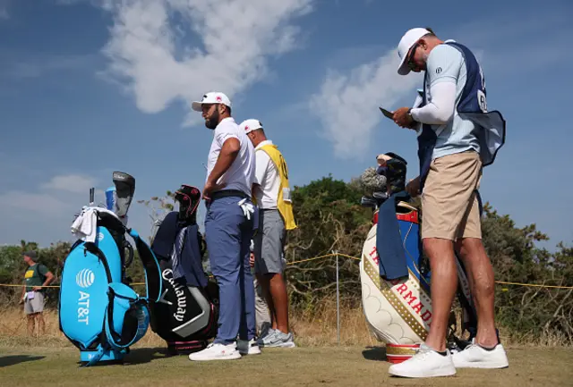Jon Rahm of Spain looks on