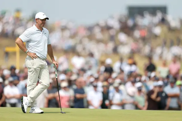 Rory McIlroy of Northern Ireland looks on
