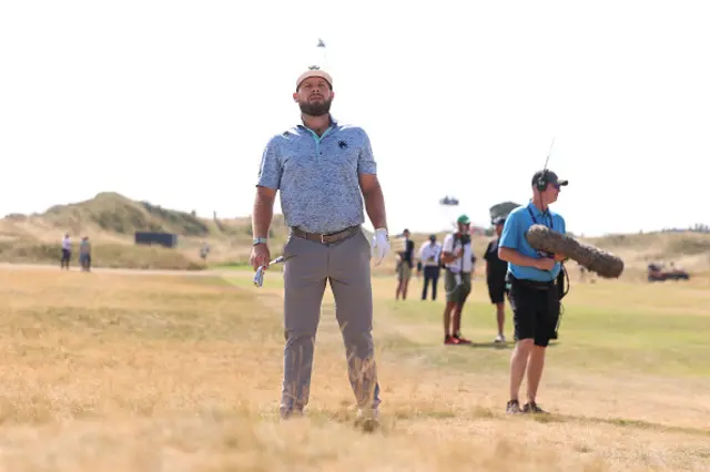 Tyrrell Hatton of England prepares