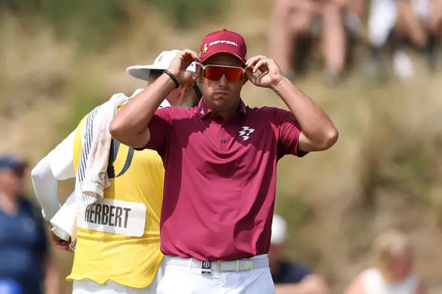 Lucas Herbert of Australia looks on