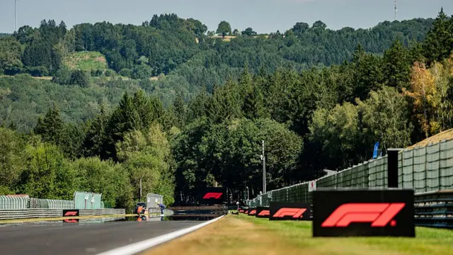 view of the track in Spa
