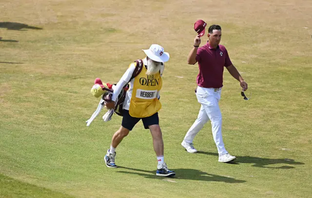 Lucas Herbert of Australia acknowledges the crowd