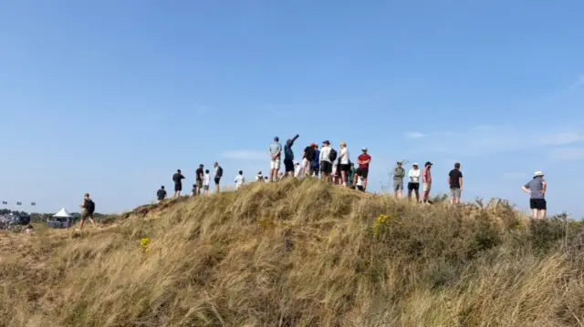 Spectators at the Open