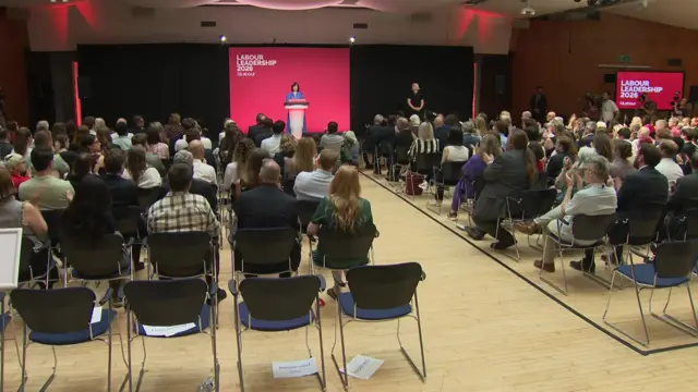 Lucy Powell speaking to an audience