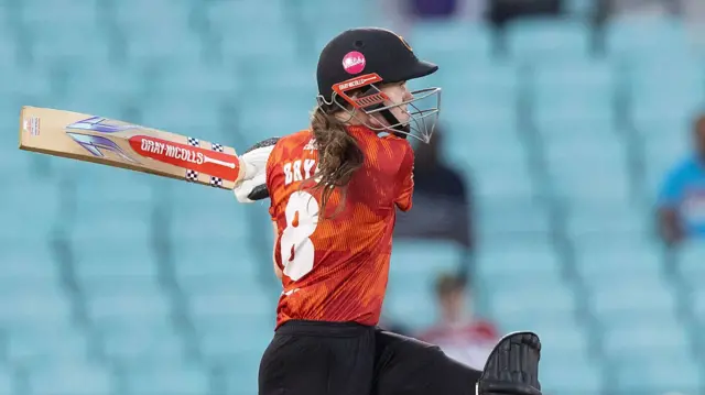 Sarah Bryce batting