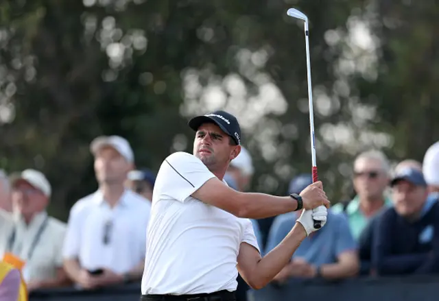 Casey Jarvis of South Africa tees off
