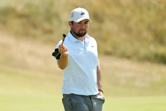 Alex Fitzpatrick during the second round of the 2026 Open