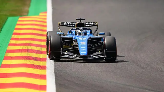 Alex Albon on track