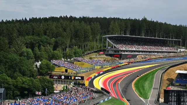 view of the track at Spa