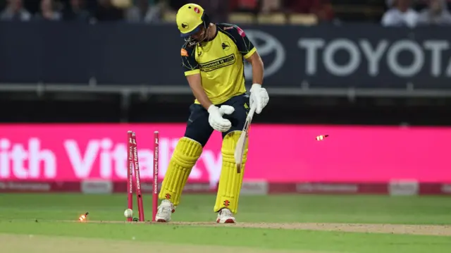 Sonny Baker bowled