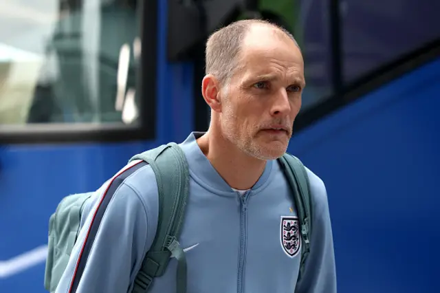 Thomas Tuchel, Manager of England, arrives at the stadium