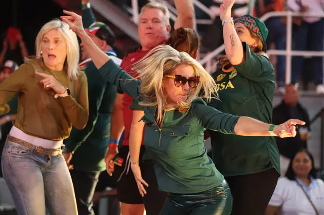Springboks fans celebrate