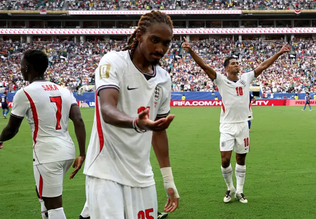Jude Bellingham #10 of England celebrates