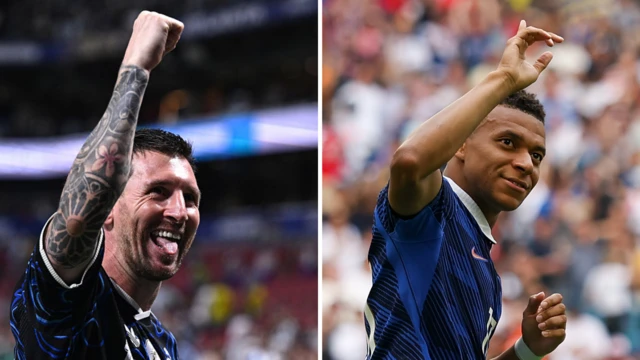 Lionel Messi and Kylian Mbappe