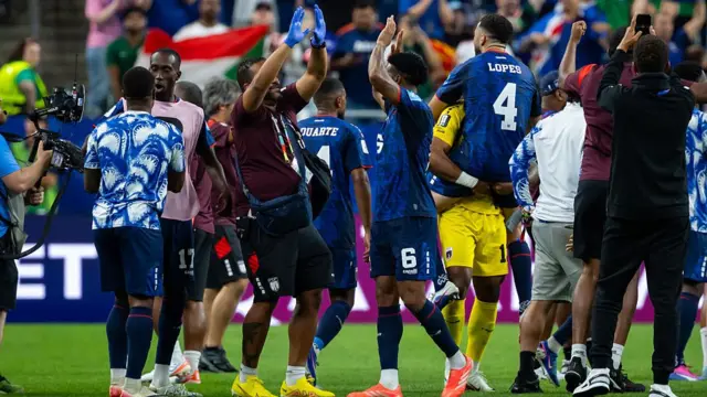 Cape Verde celebrating