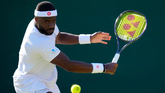 Frances Tiafoe in action