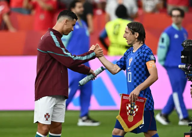 Cristiano Ronaldo and Luka Modric