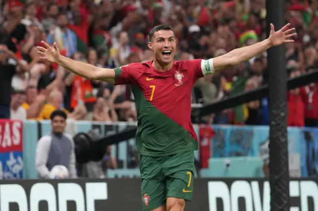 Ronaldo scores at 2022 World Cup