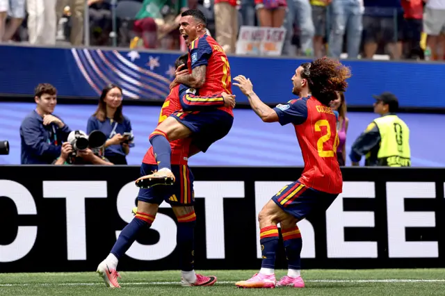 Spain celebrate