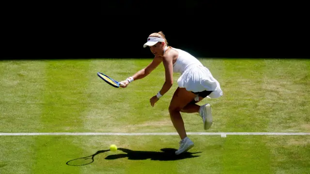 Katie Swan in action