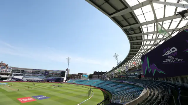 A wide shot of The Kia Oval