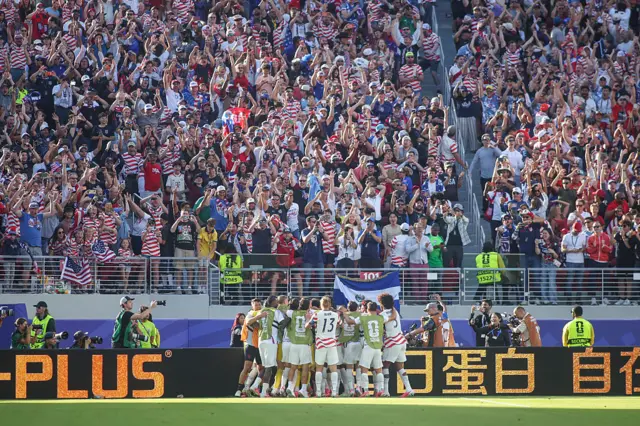 USA team celebrate
