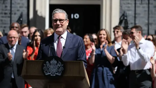 Keir Starmer delivers his final speech outside 10 Downing Street