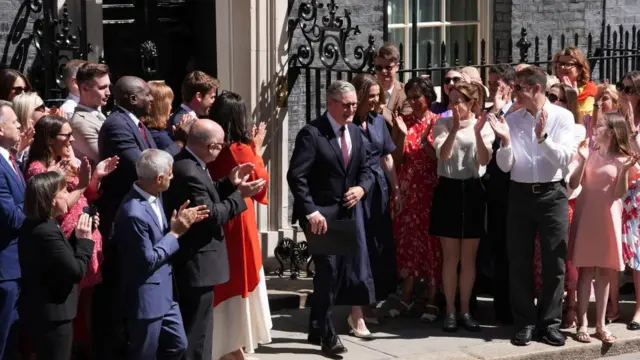 Keir Starmer outside Downing Street