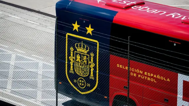 A coach for the Spanish National team at Madrid airport
